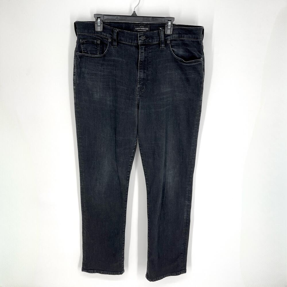 Lucky Brand Men's Athletic Slim Denim Jeans Size 38/32 Stretch Faded Black